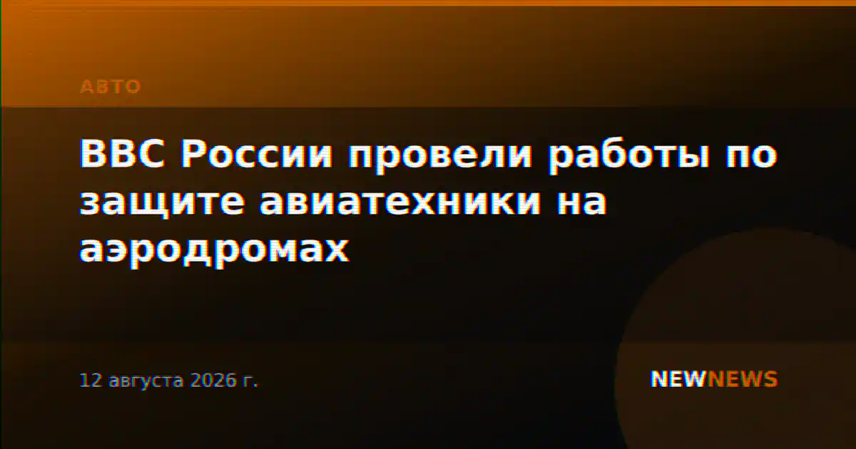 ВВС России провели работы по защите авиатехники на аэродромах