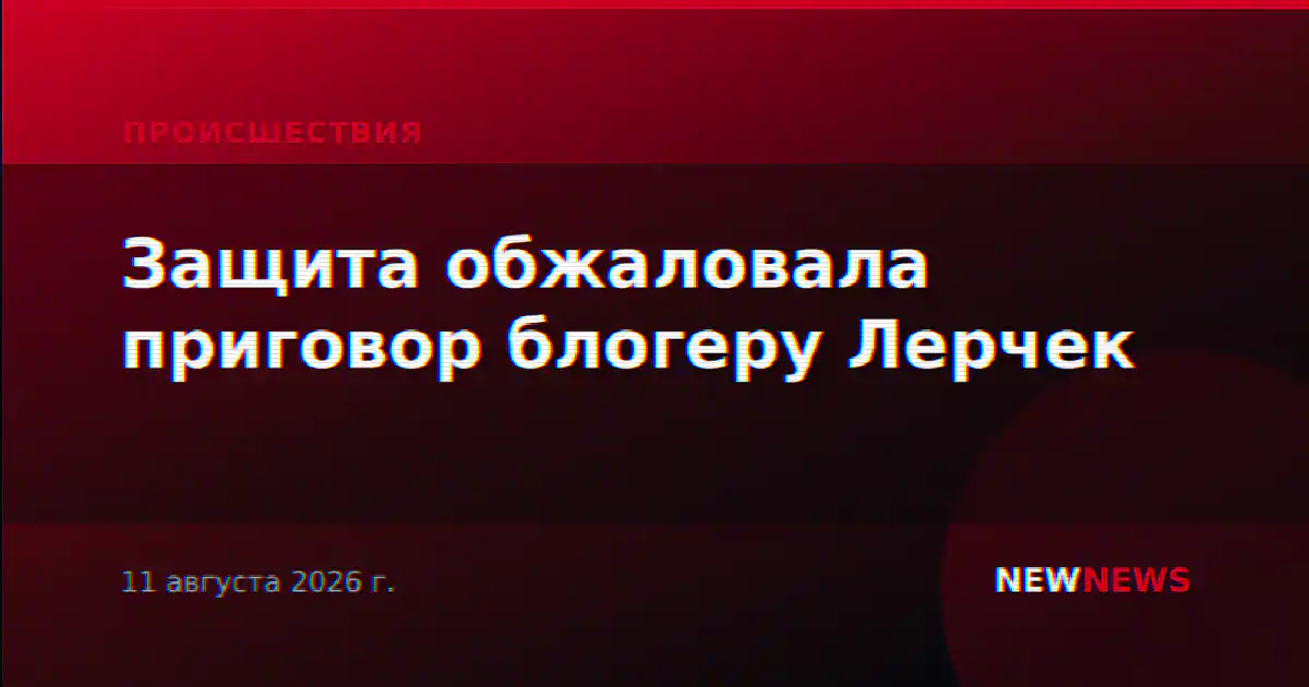 Защита обжаловала приговор блогеру Лерчек