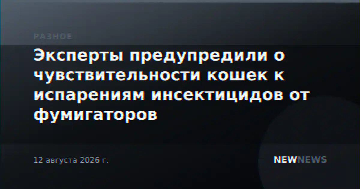 Эксперты предупредили о чувствительности кошек к испарениям инсектицидов от фумигаторов