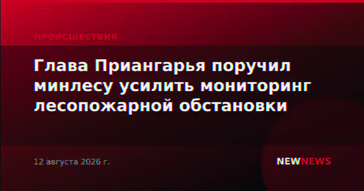 Глава Приангарья поручил минлесу усилить мониторинг лесопожарной обстановки