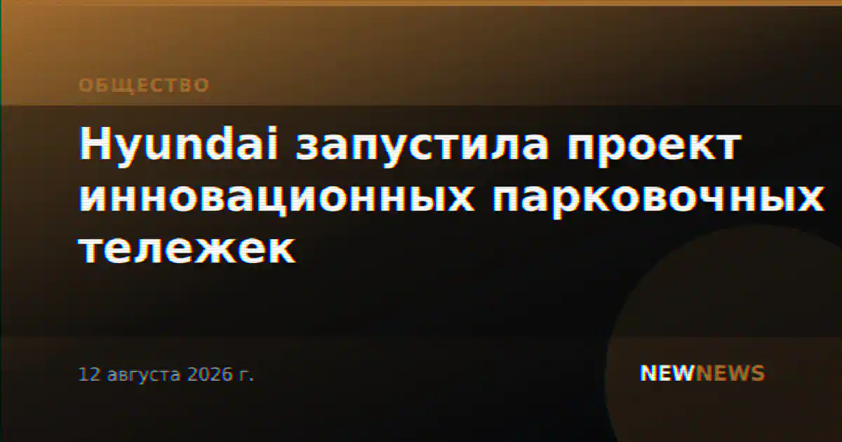 Hyundai запустила проект инновационных парковочных тележек
