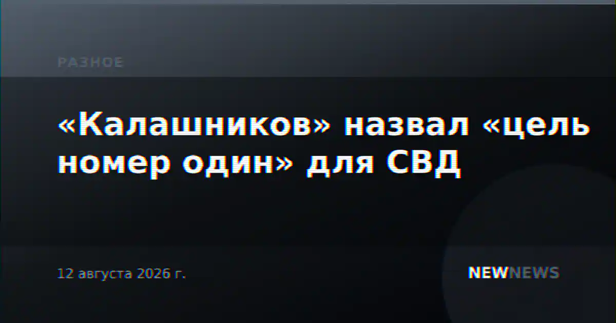 «Калашников» назвал «цель номер один» для СВД