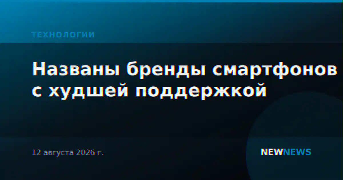 Названы бренды смартфонов с худшей поддержкой