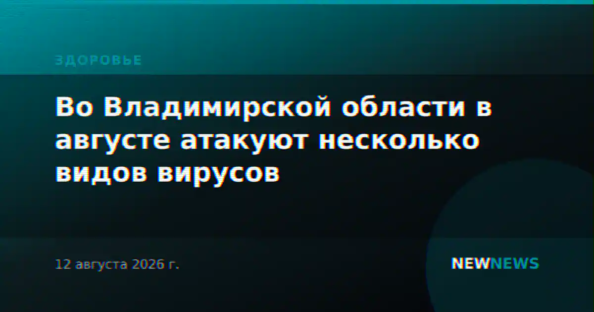 Во Владимирской области в августе атакуют несколько видов вирусов