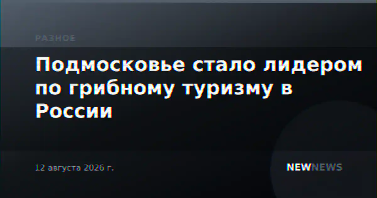Подмосковье стало лидером по грибному туризму в России