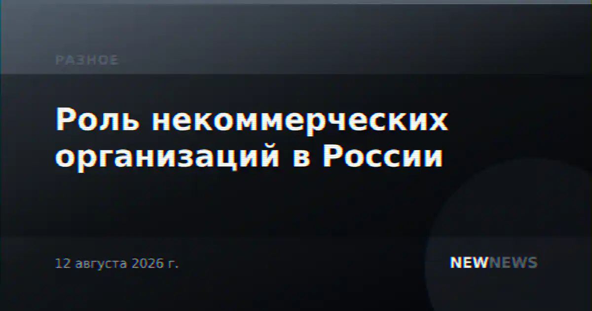 Роль некоммерческих организаций в России