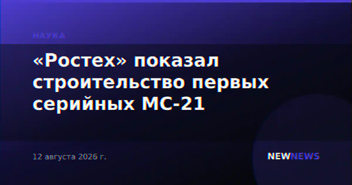 «Ростех» показал строительство первых серийных МС-21