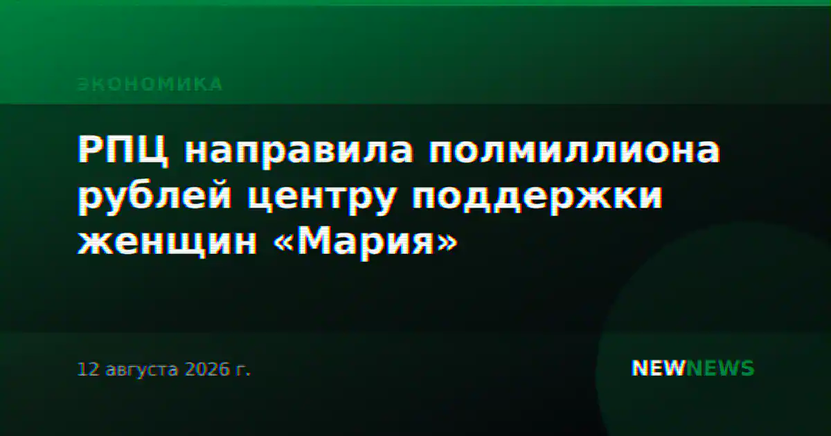 РПЦ направила полмиллиона рублей центру поддержки женщин «Мария»