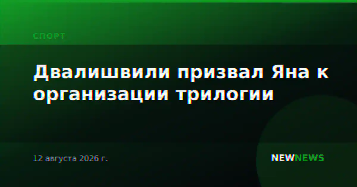Двалишвили призвал Яна к организации трилогии