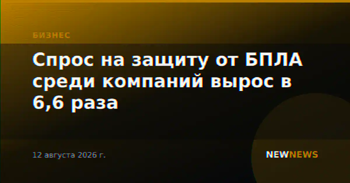 Спрос на защиту от БПЛА среди компаний вырос в 6,6 раза