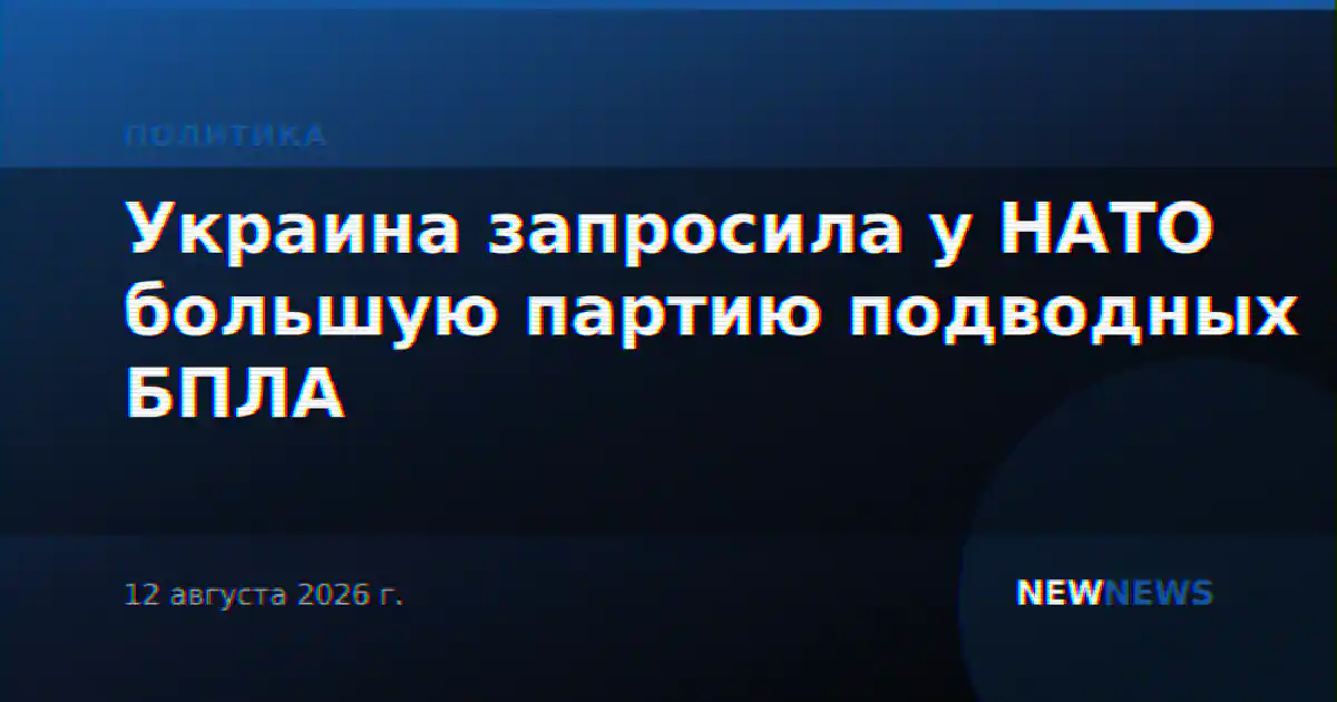 Украина запросила у НАТО большую партию подводных БПЛА