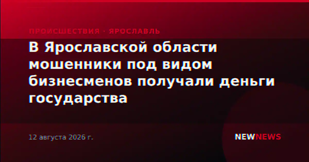 В Ярославской области мошенники под видом бизнесменов получали деньги государства