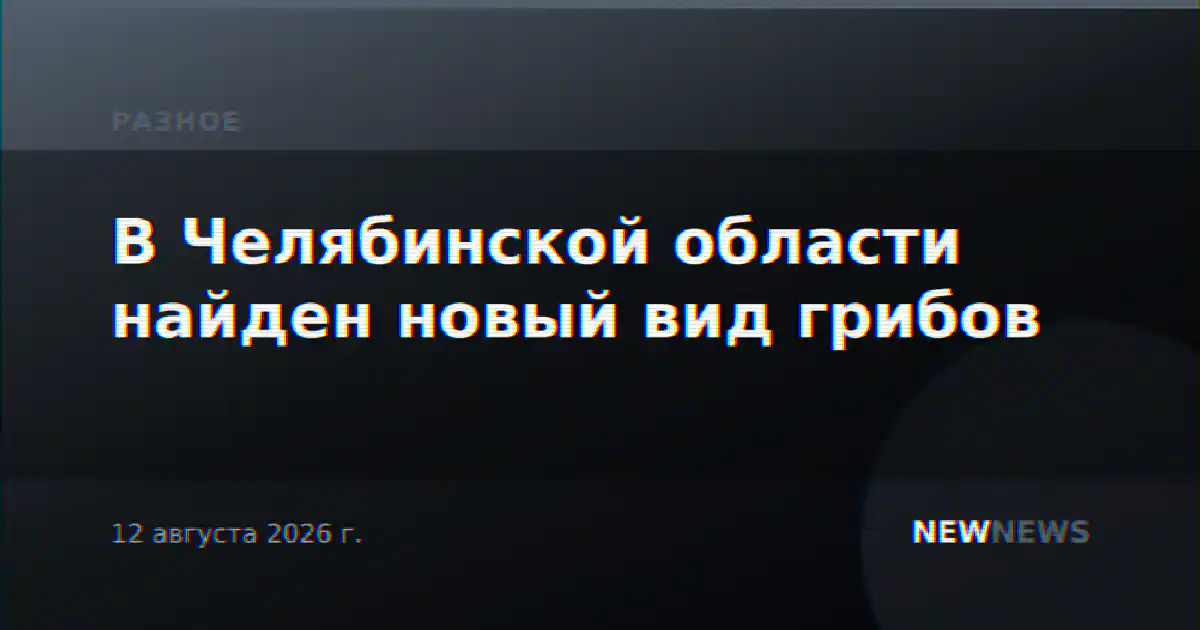 В Челябинской области найден новый вид грибов