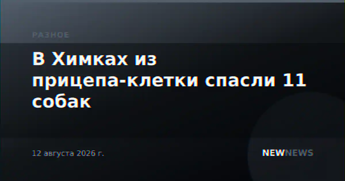 В Химках из прицепа-клетки спасли 11 собак