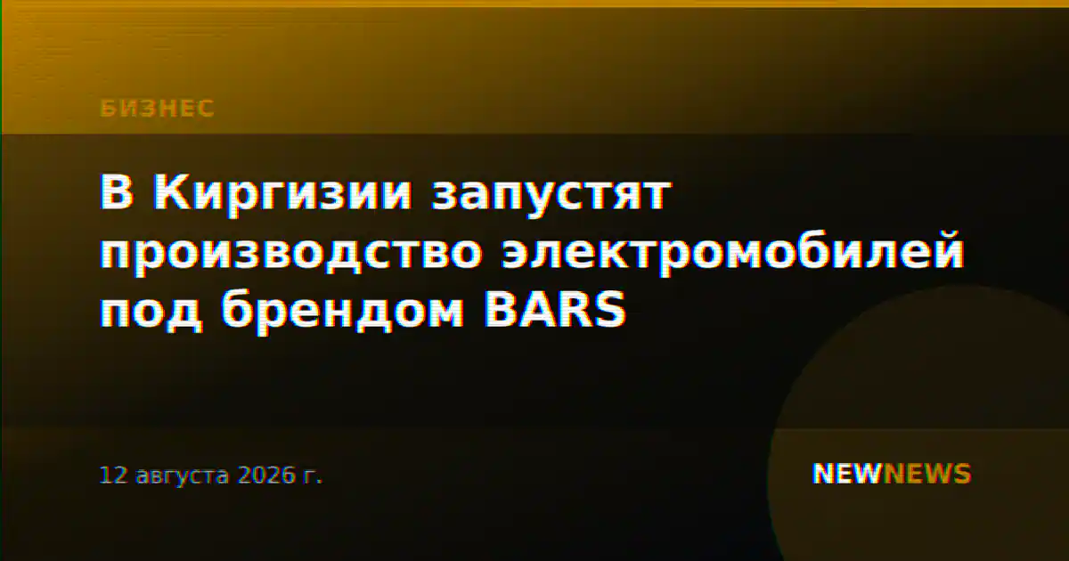 В Киргизии запустят производство электромобилей под брендом BARS