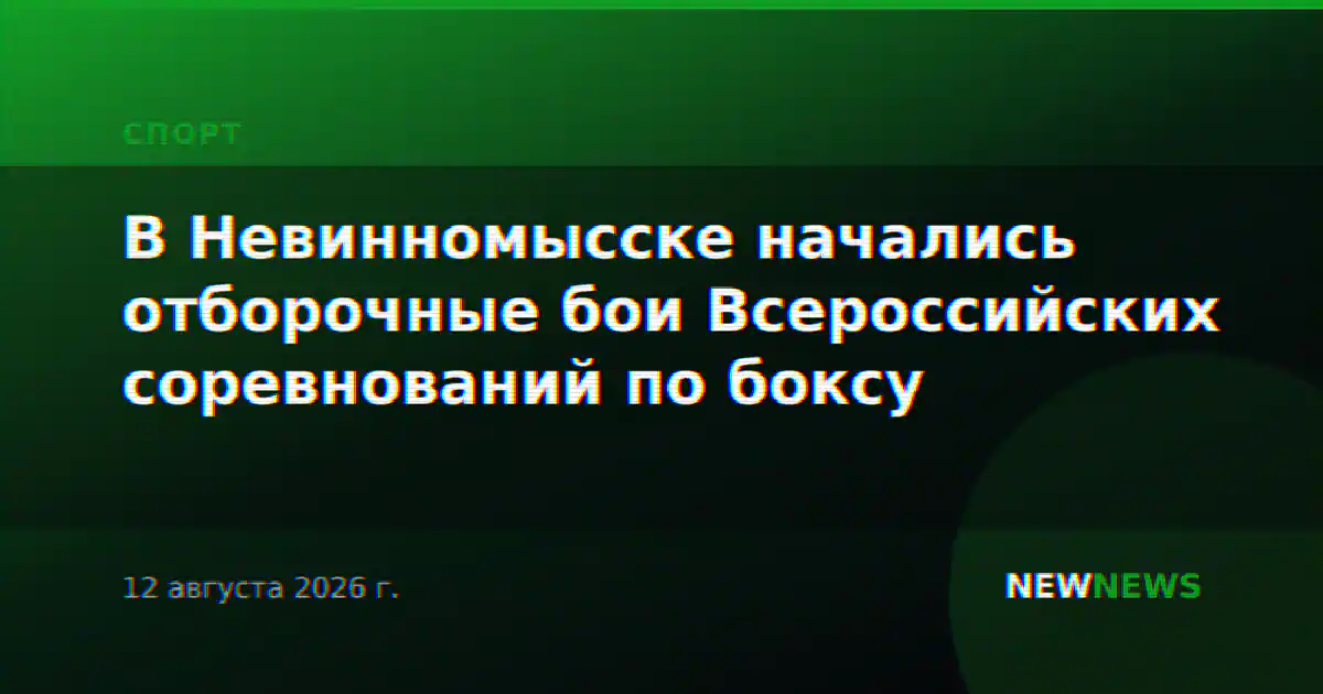 В Невинномысске начались отборочные бои Всероссийских соревнований по боксу