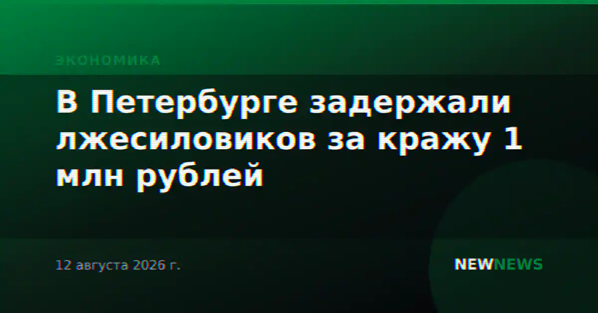 В Петербурге задержали лжесиловиков за кражу 1 млн рублей
