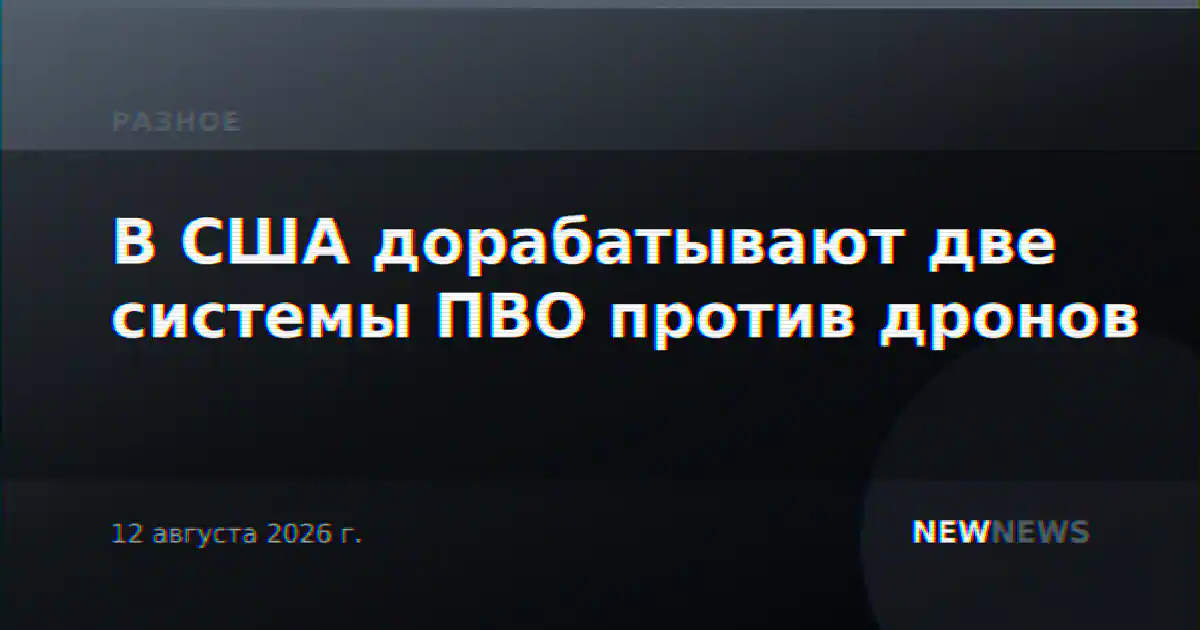 В США дорабатывают две системы ПВО против дронов