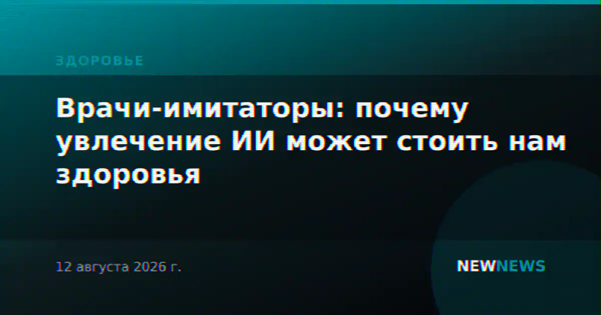 Врачи-имитаторы: почему увлечение ИИ может стоить нам здоровья
