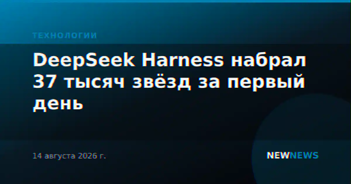 DeepSeek Harness набрал 37 тысяч звёзд за первый день