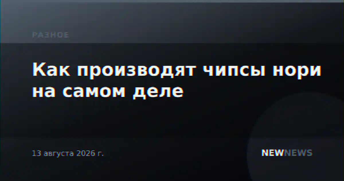 Как производят чипсы нори на самом деле