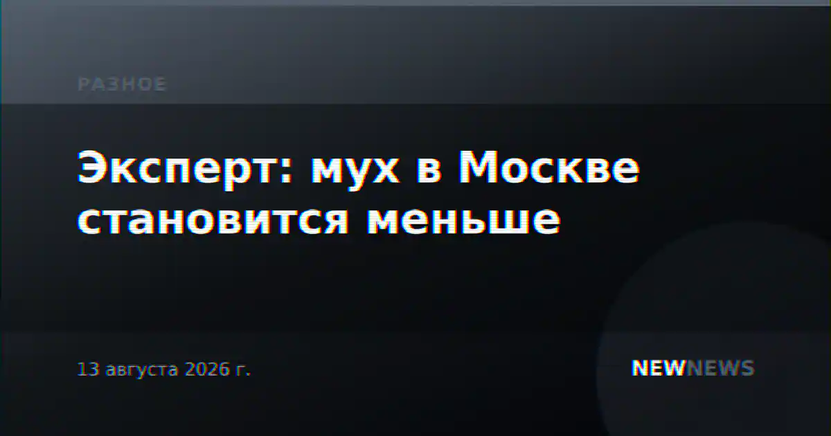 Эксперт: мух в Москве становится меньше