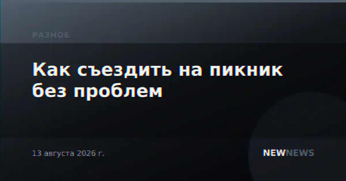 Как съездить на пикник без проблем