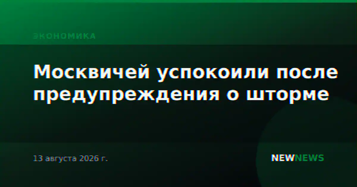 Москвичей успокоили после предупреждения о шторме