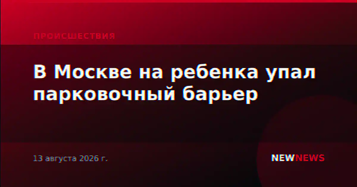 В Москве на ребенка упал парковочный барьер