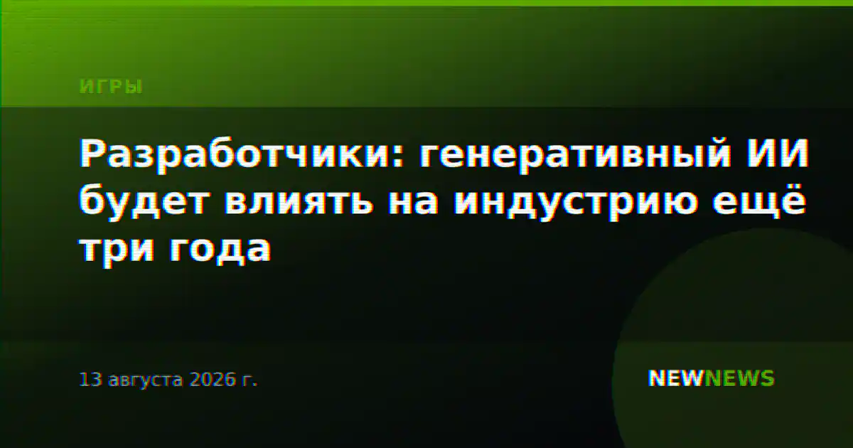 Разработчики: генеративный ИИ будет влиять на индустрию ещё три года