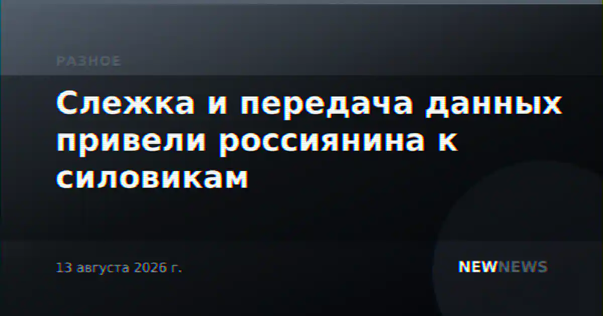 Слежка и передача данных привели россиянина к силовикам