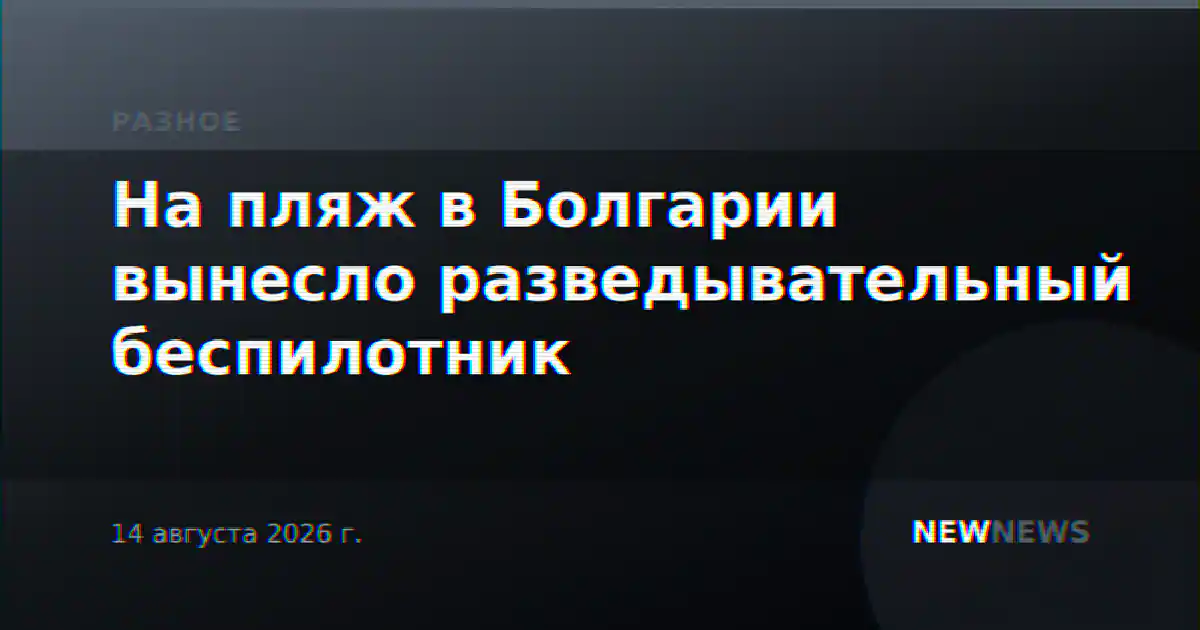 На пляж в Болгарии вынесло разведывательный беспилотник