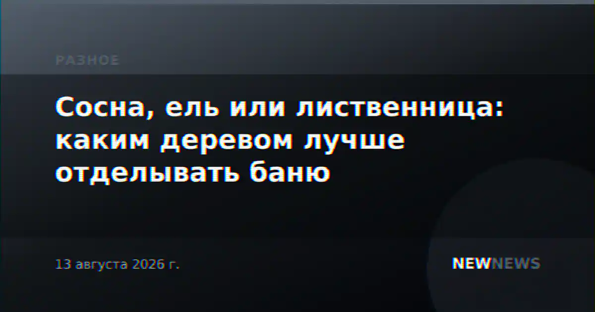 Сосна, ель или лиственница: каким деревом лучше отделывать баню