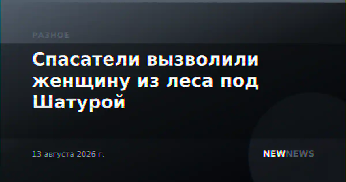 Спасатели вызволили женщину из леса под Шатурой