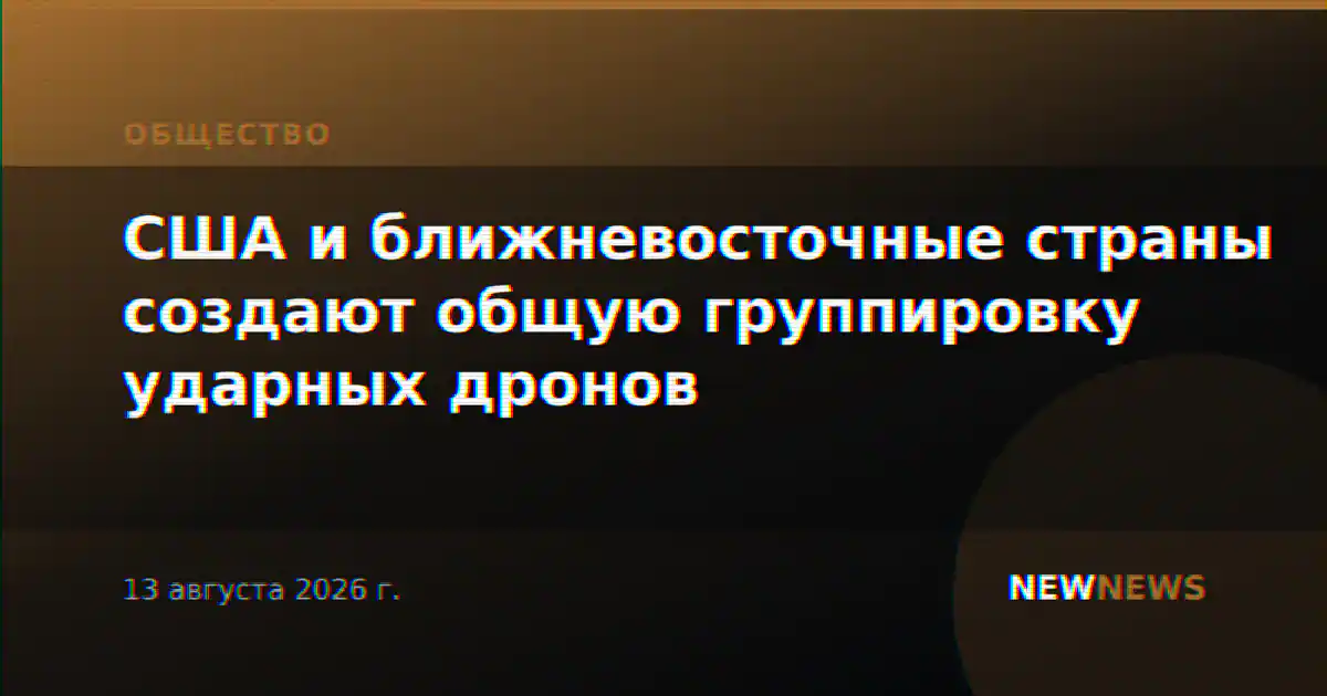 США и ближневосточные страны создают общую группировку ударных дронов