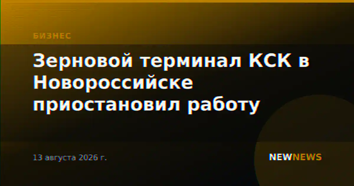 Зерновой терминал КСК в Новороссийске приостановил работу