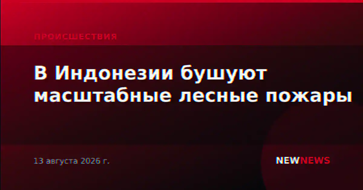 В Индонезии бушуют масштабные лесные пожары