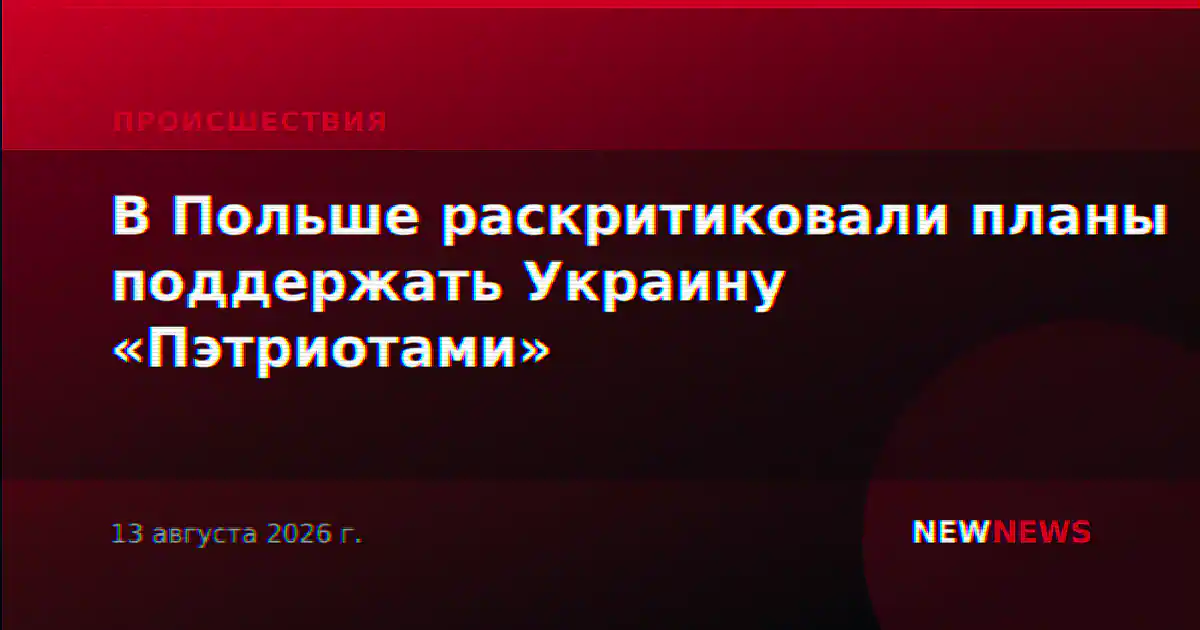 В Польше раскритиковали планы поддержать Украину «Пэтриотами»