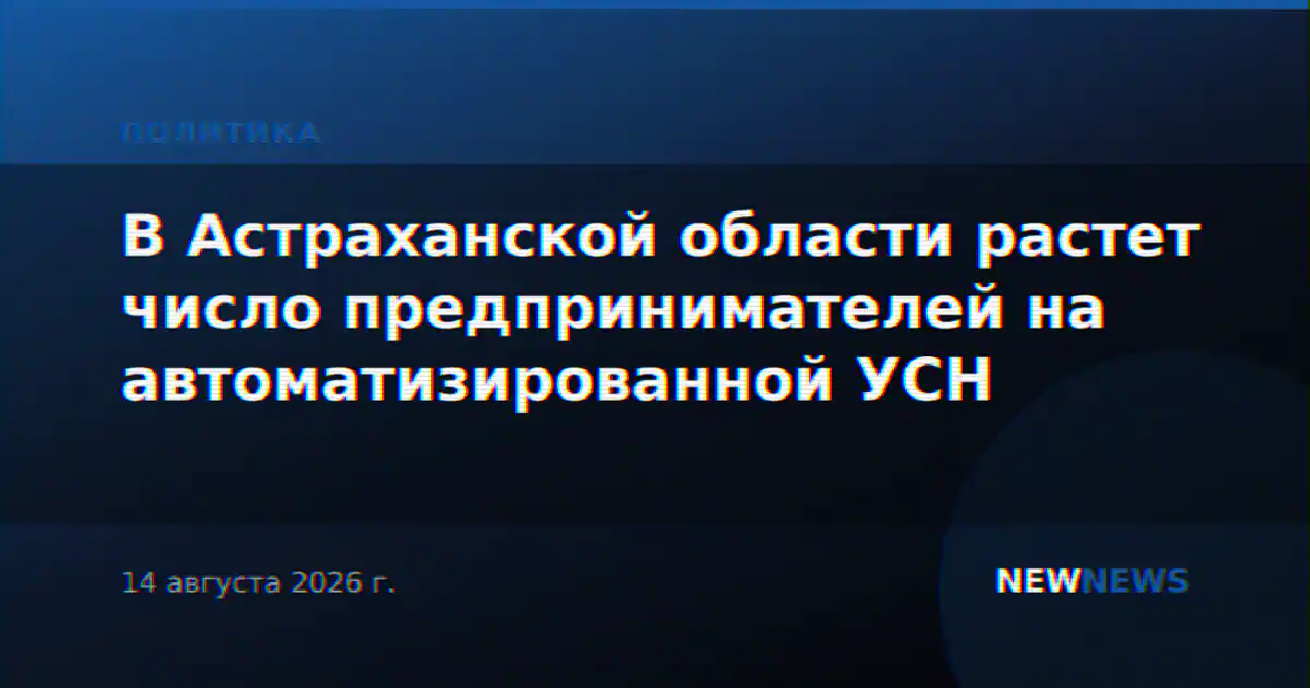 В Астраханской области растет число предпринимателей на автоматизированной УСН