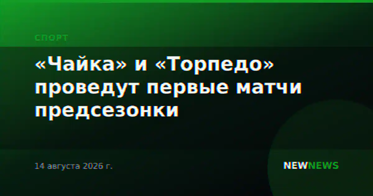 «Чайка» и «Торпедо» проведут первые матчи предсезонки