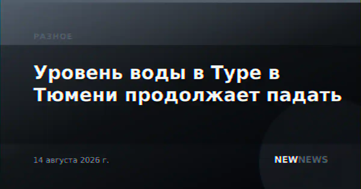 Уровень воды в Туре в Тюмени продолжает падать