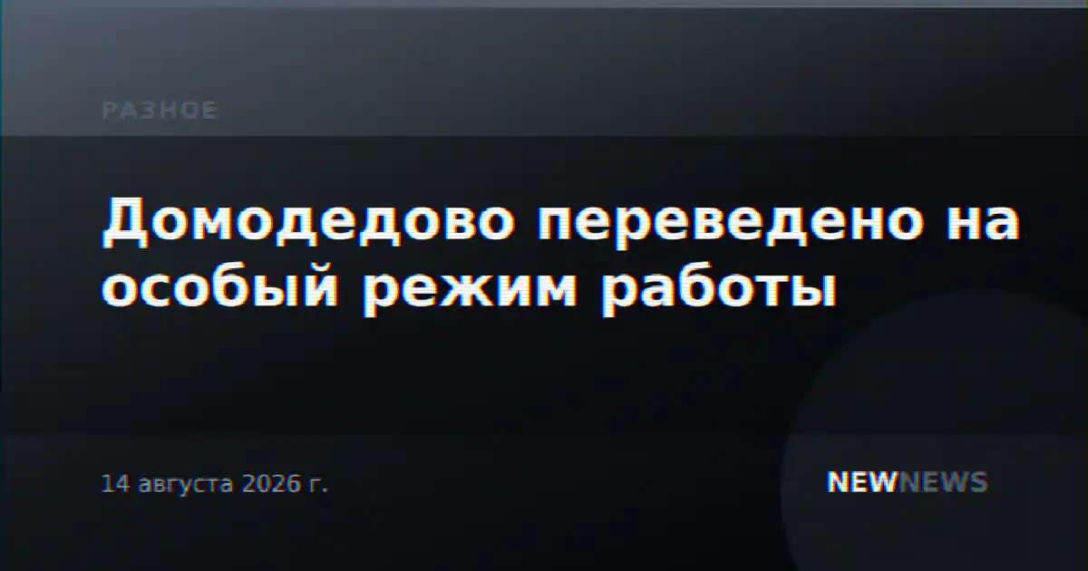 Домодедово переведено на особый режим работы