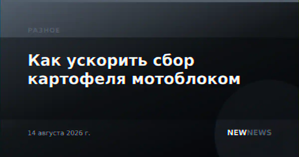 Как ускорить сбор картофеля мотоблоком