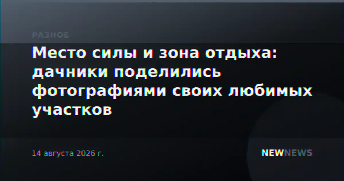 Место силы и зона отдыха: дачники поделились фотографиями своих любимых участков