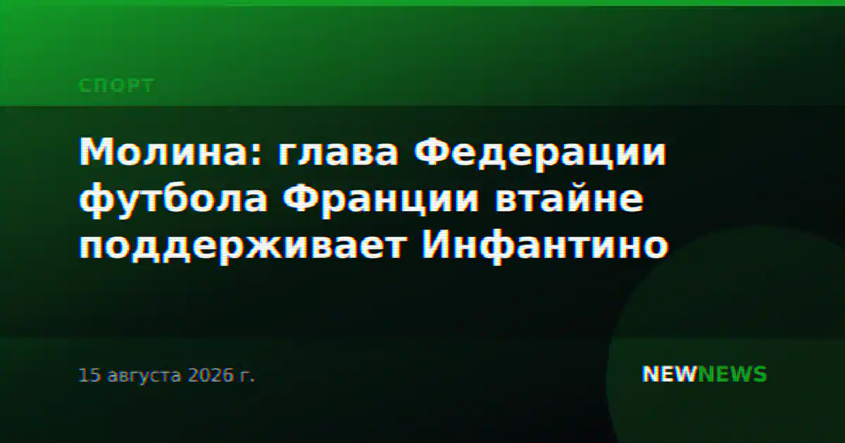 Молина: глава Федерации футбола Франции втайне поддерживает Инфантино