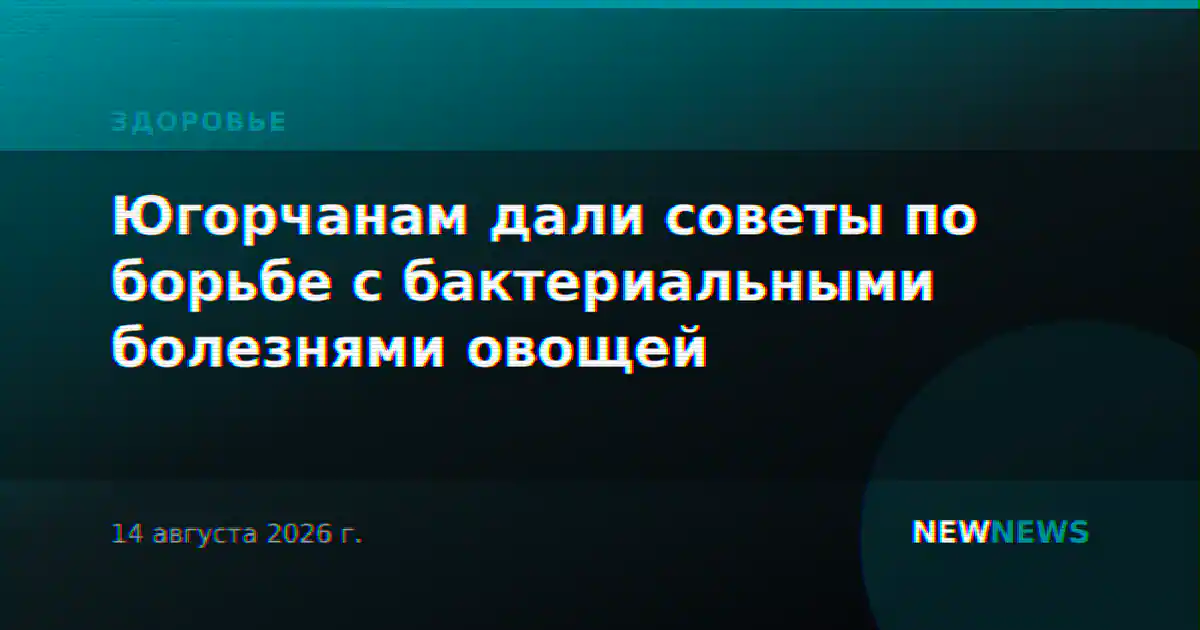Югорчанам дали советы по борьбе с бактериальными болезнями овощей