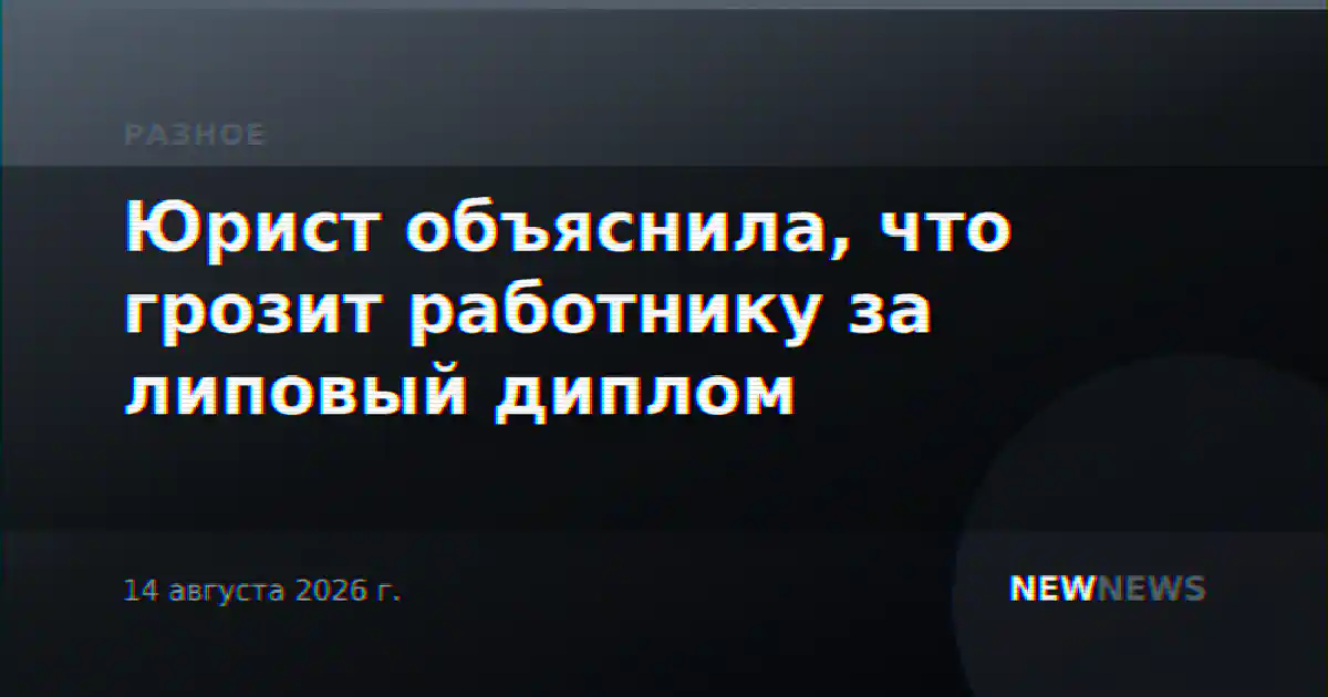 Юрист объяснила, что грозит работнику за липовый диплом