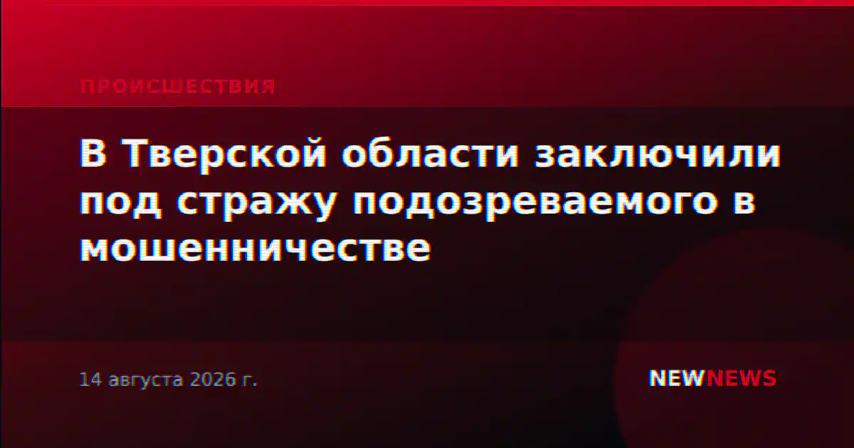 В Тверской области заключили под стражу подозреваемого в мошенничестве
