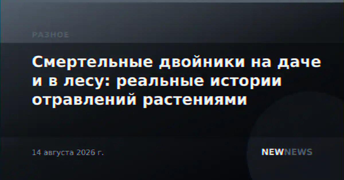 Смертельные двойники на даче и в лесу: реальные истории отравлений растениями