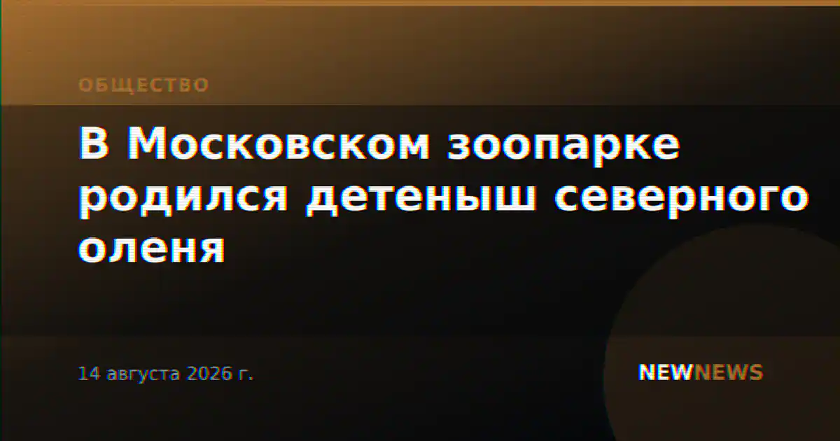 В Московском зоопарке родился детеныш северного оленя